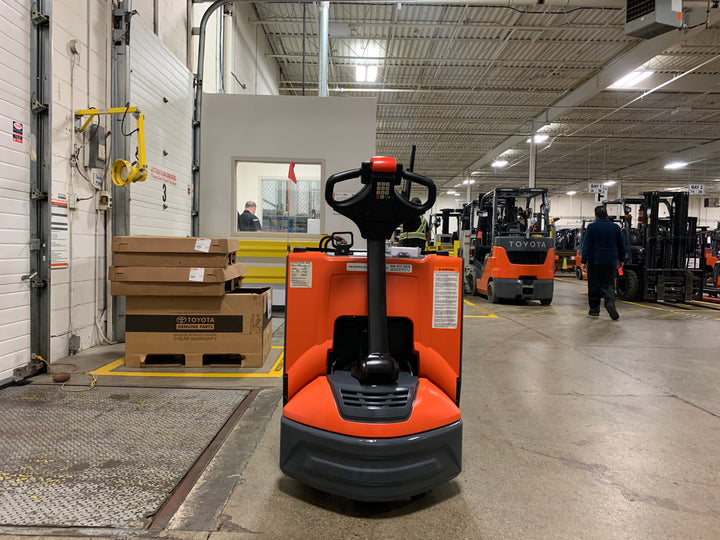 Used forklift for sale in Toronto | 2019 TOYOTA 4500 LB Electric Walkie Pallet Truck-Maint. Free | Model: 8HBW23