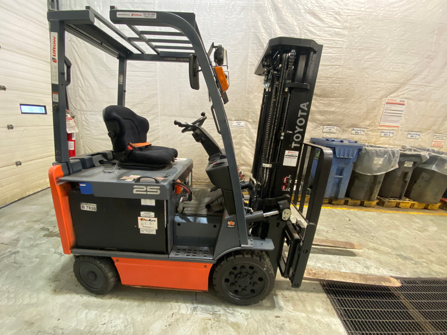 Used forklift for sale in Barrie | 2021 TOYOTA 5000 LB Electric Cushion Forklift | Model: 8FBCU25