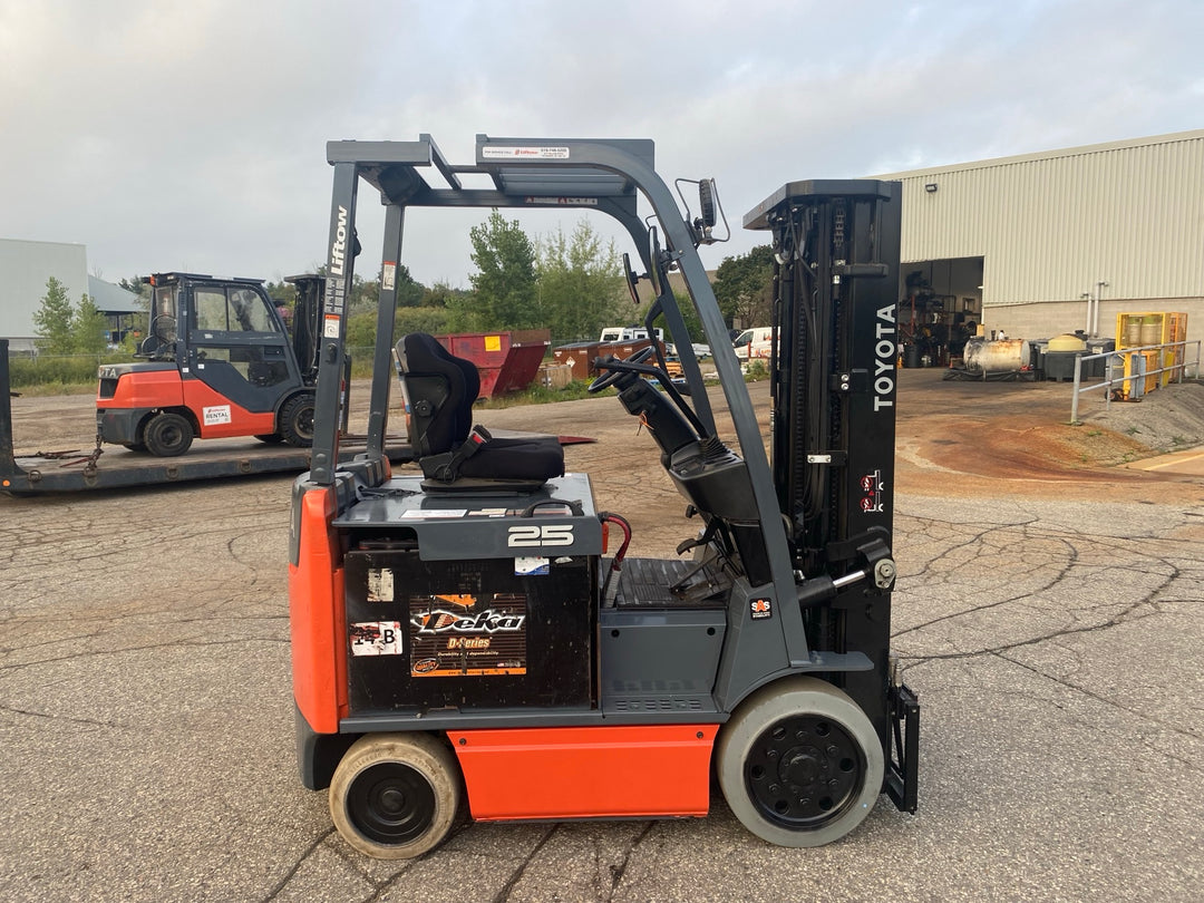 Used forklift for sale in Kitchener | 2018 TOYOTA 5,000 LB Electric Cushion Forklift | Model: 8FBCU25