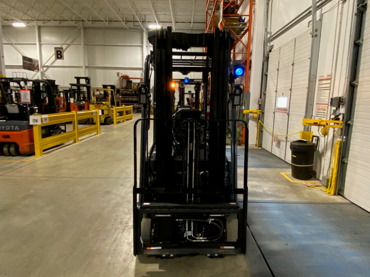 Used forklift for sale in Kitchener | 2023 TOYOTA 3,500 LB 3-Wheel Electric Forklift Longbox | Model: 8FBEH18U