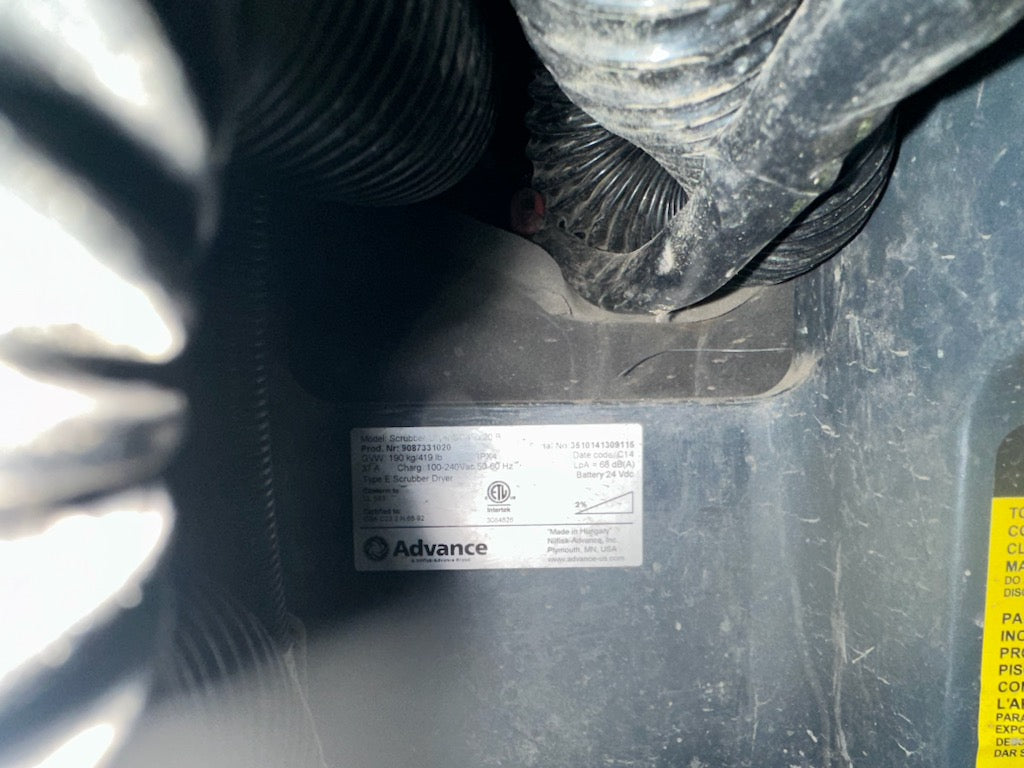 Used forklift for sale in Vermont | 2014 Nilfisk  Elecrtic Advance SC450 20Bwalk behind scrubber dryer with on board charger | Model: SC450 20B