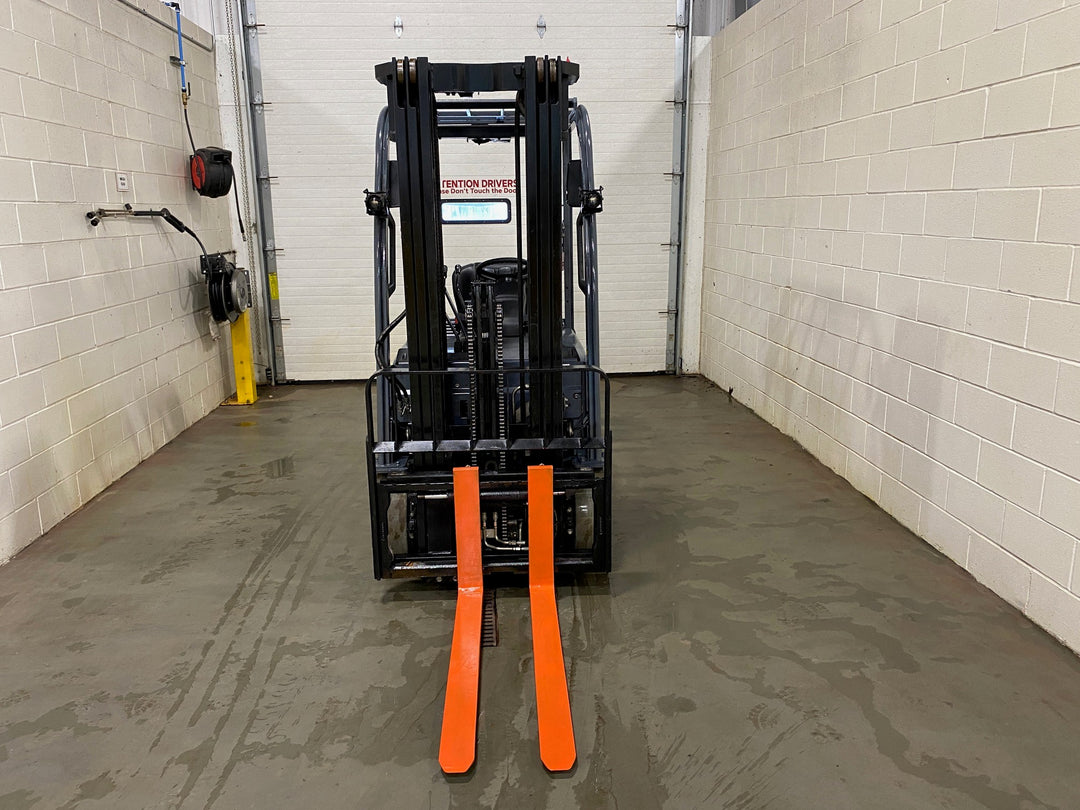Used forklift for sale in Hamilton | 2021 TOYOTA 4,000 LB 3-Wheel Electric Forklift | Model: 8FBE20U