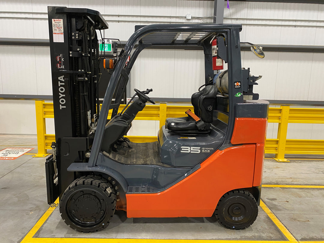 Used forklift for sale in Hamilton | 2019 TOYOTA 8,000 LB IC Cushion Forklift | Model: 8FGC35U