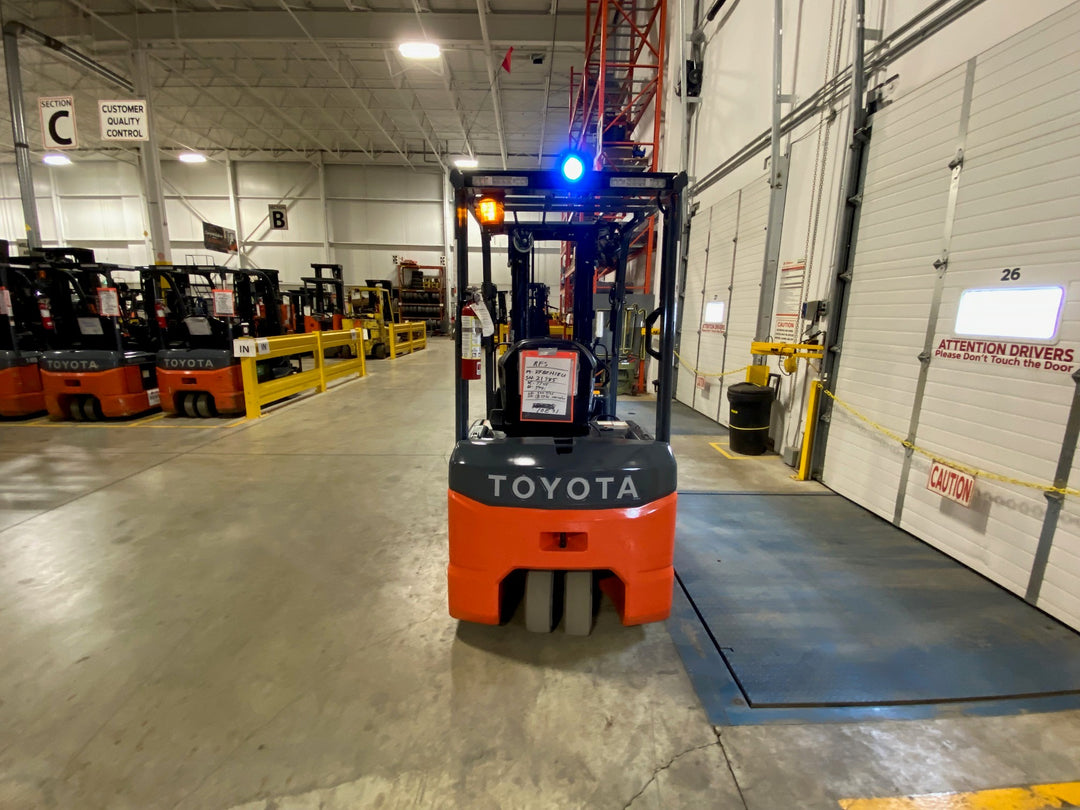 Used forklift for sale in Kitchener | 2021 TOYOTA 3,500 LB 3-Wheel Electric Forklift Longbox | Model: 8FBEH18U