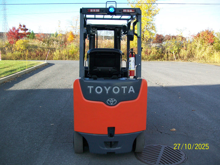 Used forklift for sale in Lachine | 2018 TOYOTA 5,000 LB Electric Cushion Forklift Longbox | Model: 8FBCHU25