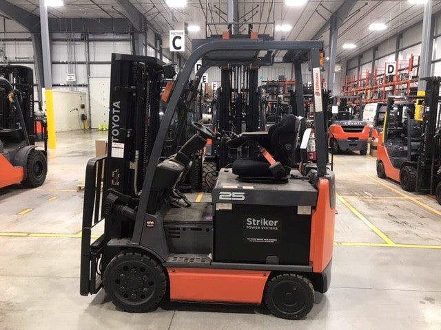 Used forklift for sale in Hamilton | 2019 TOYOTA 5,000 LB Electric Cushion Forklift | Model: 8FBCU25