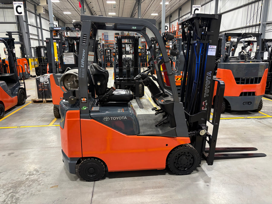 Used forklift for sale in Hamilton | 2021 TOYOTA 3,000 LB IC Cushion Forklift | Model: 8FGCU15
