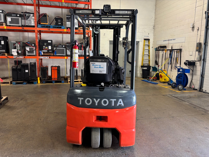 Used forklift for sale in Toronto | 2020 TOYOTA 4000 LB 3-Wheel Electric Forklift | Model: 8FBE20U