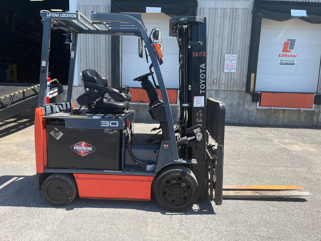 Used forklift for sale in Ottawa | 2019 TOYOTA 6,000 LB Electric Cushion Forklift | Model: 8FBCU30