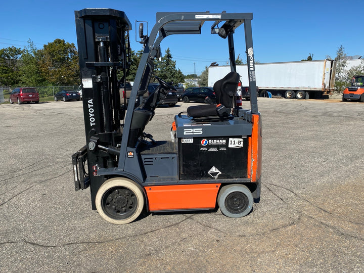 Used forklift for sale in Kitchener | 2018 TOYOTA 5,000 LB Electric Cushion Forklift | Model: 8FBCU25