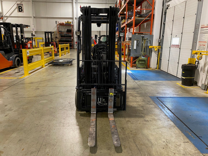 Used forklift for sale in Vaughan | 2021 TOYOTA 3000 LB 3-Wheel Electric Forklift | Model: 8FBE15U