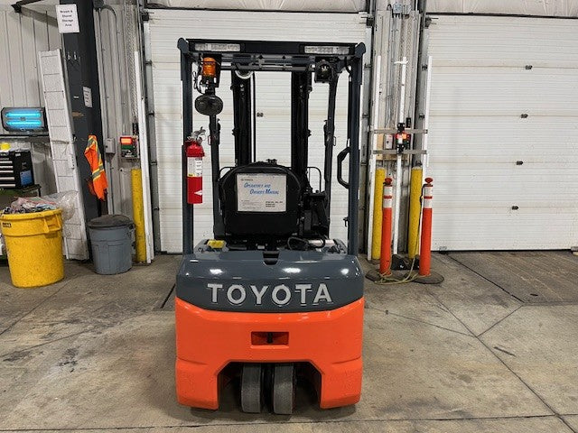 Used forklift for sale in London | 2022 TOYOTA 3,500 LB 3-Wheel Electric Forklift | Model: 8FBE18U