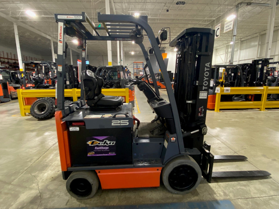 Used forklift for sale in Ajax | 2019 TOYOTA 5,000 LB Electric Cushion Forklift | Model: 8FBCU25
