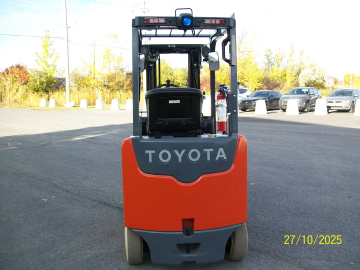 Used forklift for sale in Lachine | 2018 TOYOTA 5,000 LB Electric Cushion Forklift Longbox | Model: 8FBCHU25