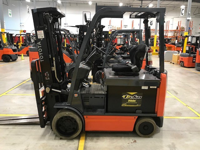 Used forklift for sale in Hamilton | 2018 TOYOTA 6,500 LB Electric Cushion Forklift | Model: 8FBCU32
