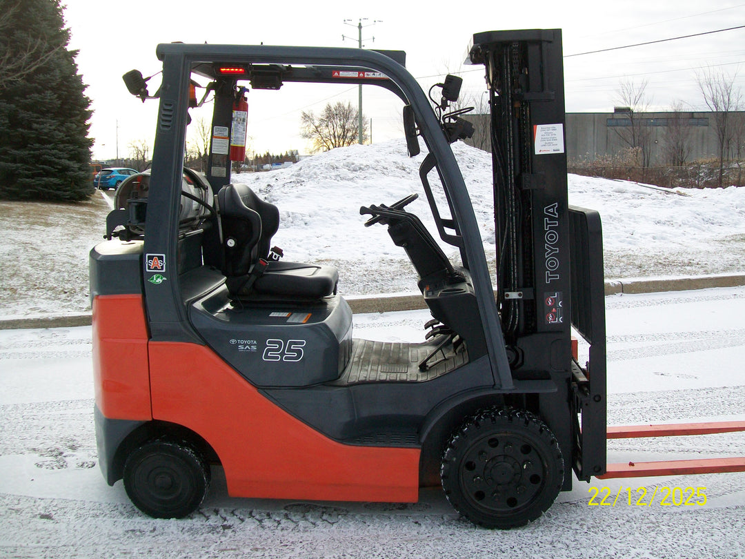 Used forklift for sale in Quebec | 2021 TOYOTA 5,000 LB IC Cushion Forklift | Model: 8FGCU25