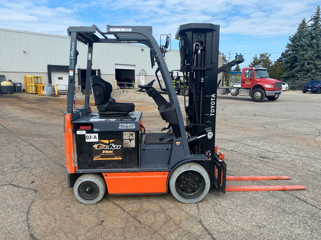 Used forklift for sale in Kitchener | 2017 TOYOTA 5,000 LB Electric Cushion Forklift | Model: 8FBCU25