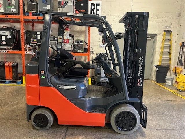 Used forklift for sale in Toronto | 2021 TOYOTA 5000 LB IC Cushion Forklift | Model: 8FGCU25