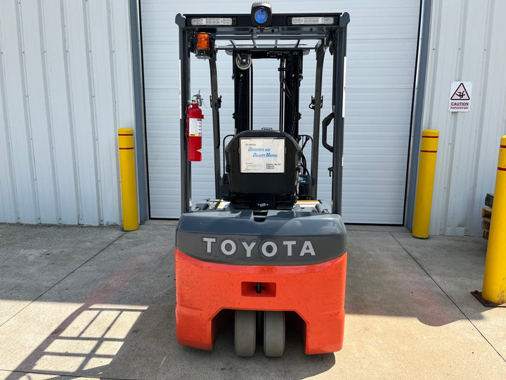 Used forklift for sale in London | 2022 TOYOTA 4,000 LB 3-Wheel Electric Forklift | Model: 8FBE20U