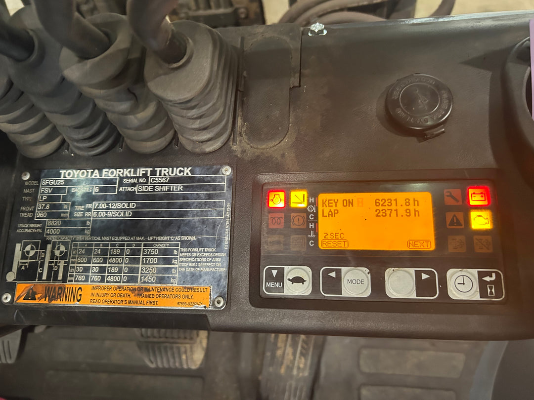 Used forklift for sale in Moncton | 2021 TOYOTA 5,000 LB IC Pneumatic Forklift | Model: 8FGU25