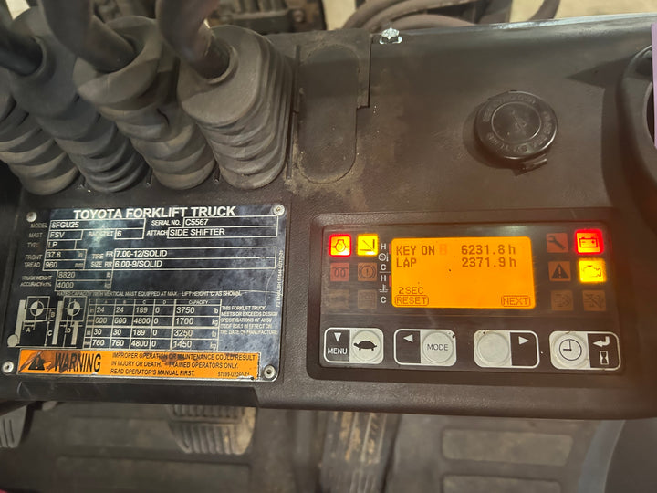 Used forklift for sale in Moncton | 2021 TOYOTA 5,000 LB IC Pneumatic Forklift | Model: 8FGU25