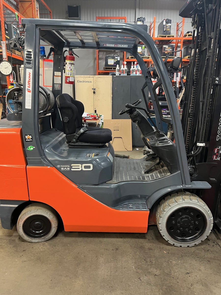 Used forklift for sale in Kitchener | 2019 TOYOTA 6,000 LB IC Cushion Forklift | Model: 8FGCU30
