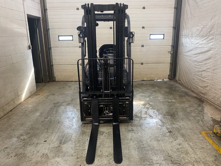 Used forklift for sale in Barrie | 2021 TOYOTA 3,000 LB 3-Wheel Electric Forklift | Model: 8FBE15U