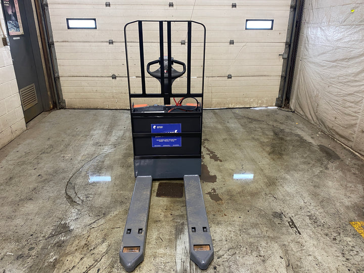 Used forklift for sale in Barrie | 2019 TOYOTA 4,500 LB Electric Walkie Pallet Truck | Model: 8HBW23
