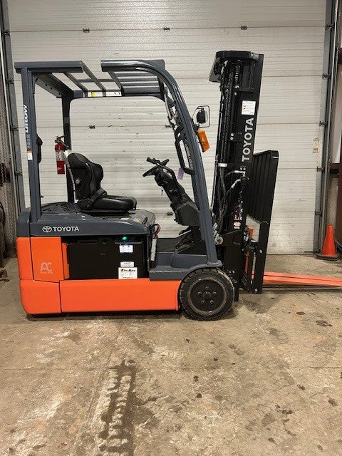 Used forklift for sale in Moncton | 2020 TOYOTA 4,000 LB 3-Wheel Electric Forklift | Model: 8FBE20U