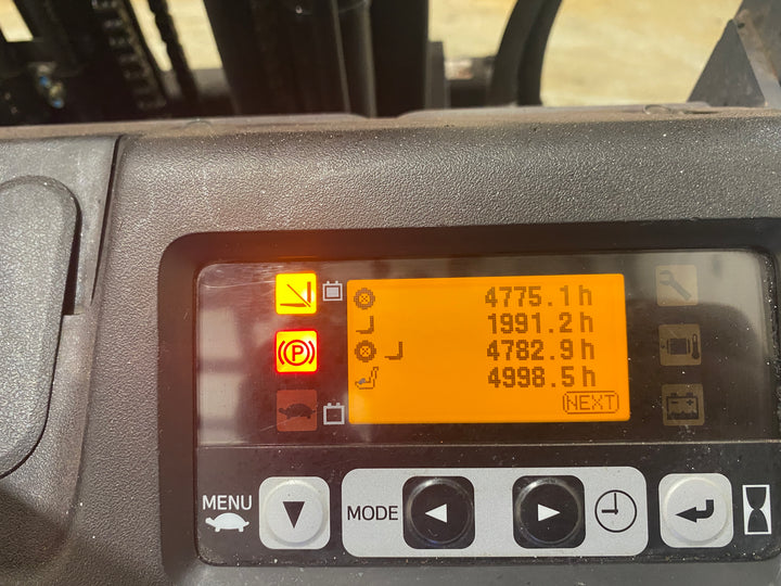 Used forklift for sale in Barrie | 2021 TOYOTA 4000 LB 3-Wheel Electric Forklift | Model: 8FBE20U