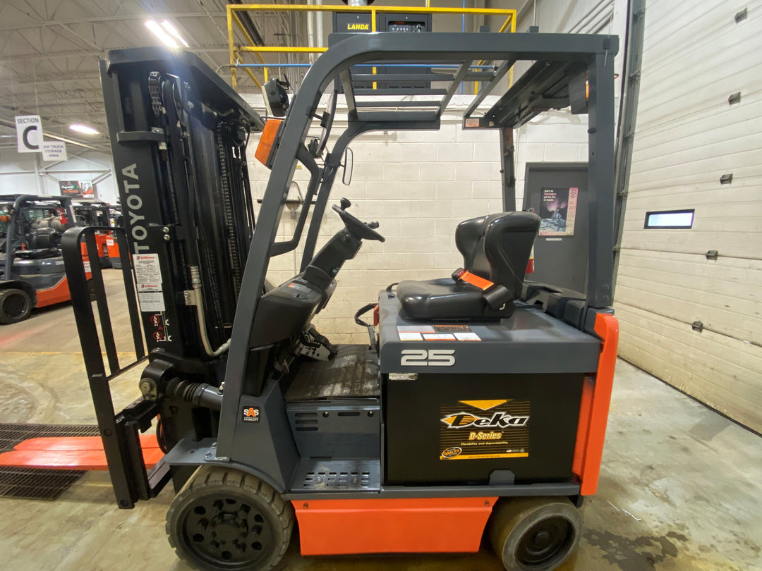 Used forklift for sale in Barrie | 2021 TOYOTA 5,000 LB Electric Cushion Forklift | Model: 8FBCU25