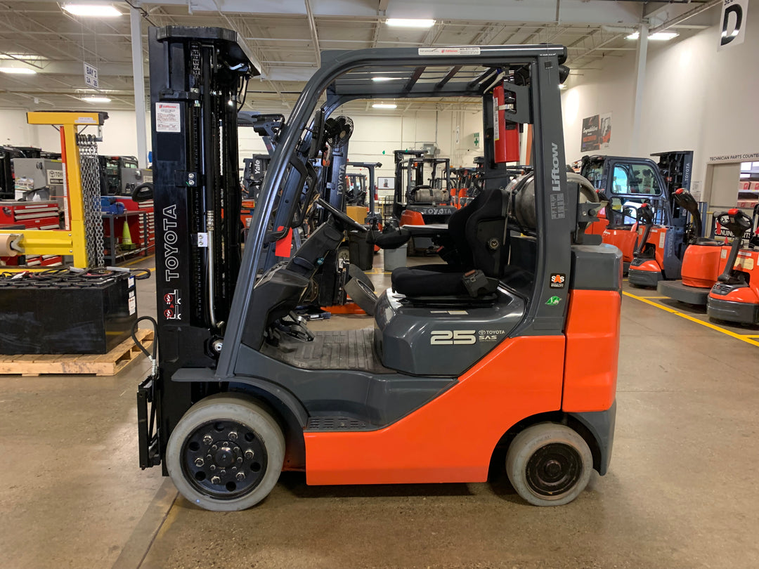 Used forklift for sale in Toronto | 2021 TOYOTA 5000 LB IC Cushion Forklift | Model: 8FGCU25