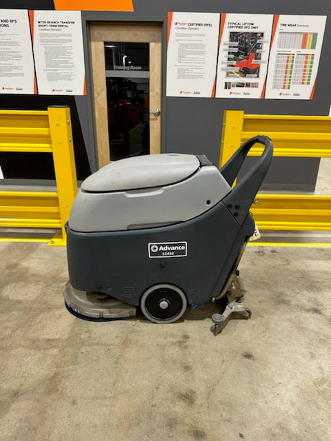 Used forklift for sale in Vermont | 2014 Nilfisk  Elecrtic Advance SC450 20Bwalk behind scrubber dryer with on board charger | Model: SC450 20B