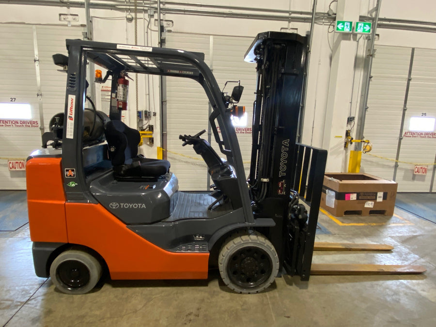 Used forklift for sale in Kitchener | 2019 TOYOTA 6,000 LB IC Cushion Forklift | Model: 8FGCU30
