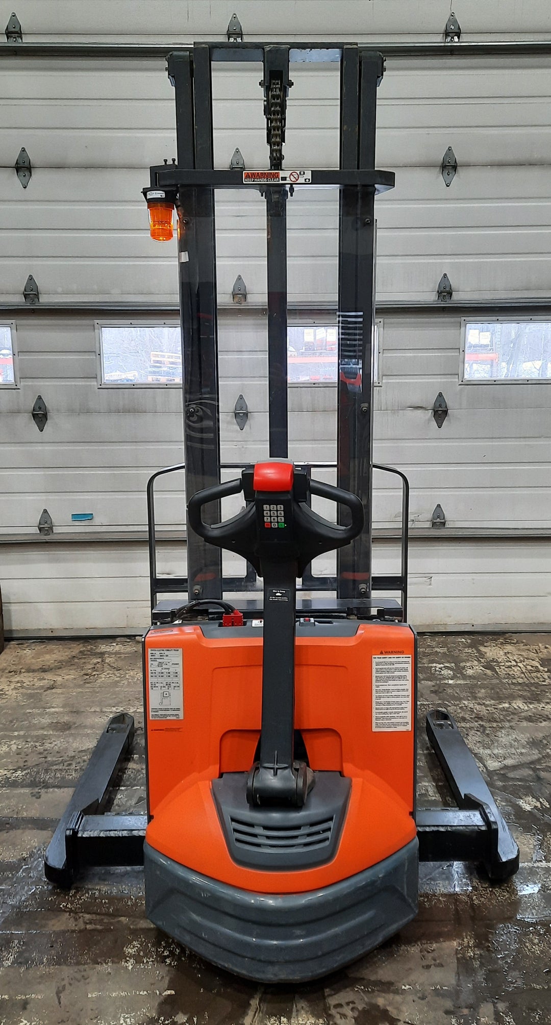 Used forklift for sale in Quebec | 2016 TOYOTA 2500 LB Electric Walkie Straddle Stacker | Model: 8BWS132L43