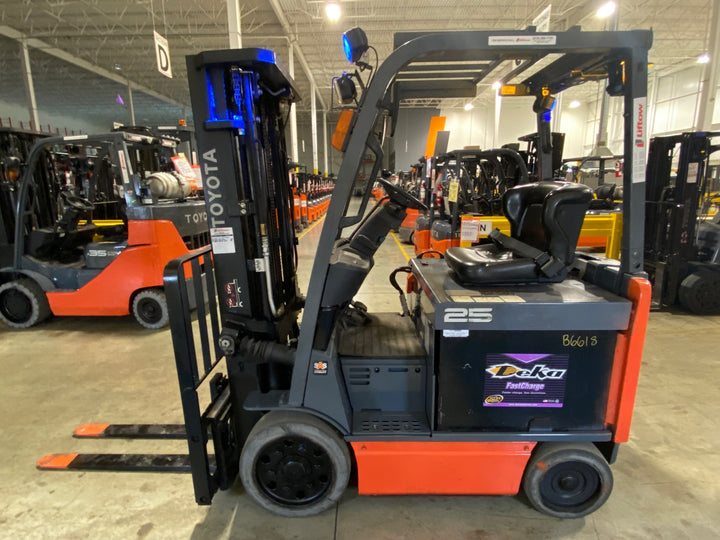 Used forklift for sale in Vaughan | 2021 TOYOTA 5,000 LB Electric Cushion Forklift | Model: 8FBCU25