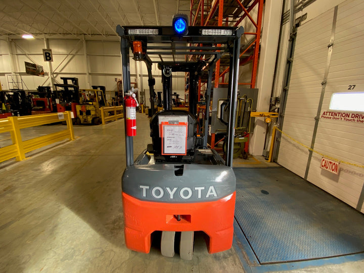Used forklift for sale in Kitchener | 2023 TOYOTA 3,500 LB 3-Wheel Electric Forklift Longbox | Model: 8FBEH18U