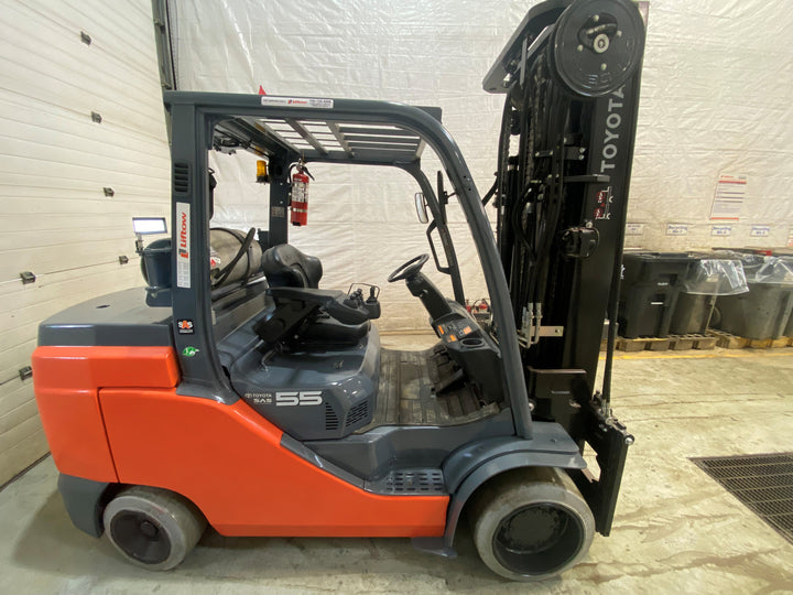 Used forklift for sale in Barrie | 2019 TOYOTA 12000 LB IC Cushion Forklift | Model: 8FGC55U