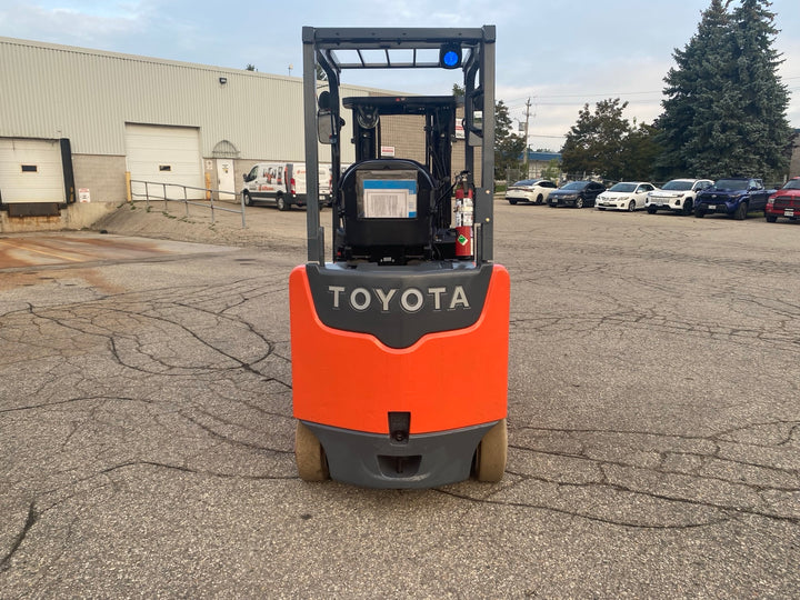 Used forklift for sale in Kitchener | 2018 TOYOTA 5,000 LB Electric Cushion Forklift | Model: 8FBCU25