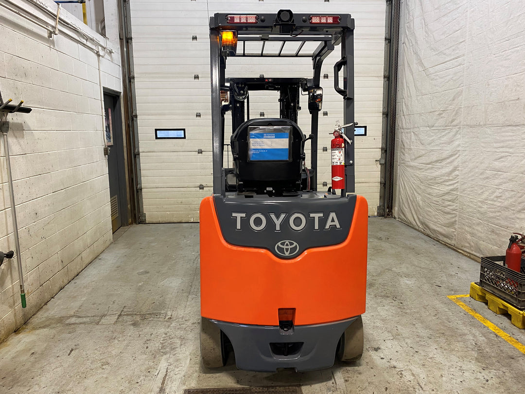 Used forklift for sale in Barrie | 2021 TOYOTA 5000 LB Electric Cushion Forklift Longbox | Model: 8FBCHU25