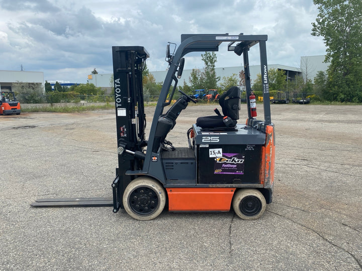 Used forklift for sale in Kitchener | 2018 TOYOTA 5,000 LB Electric Cushion Forklift | Model: 8FBCU25
