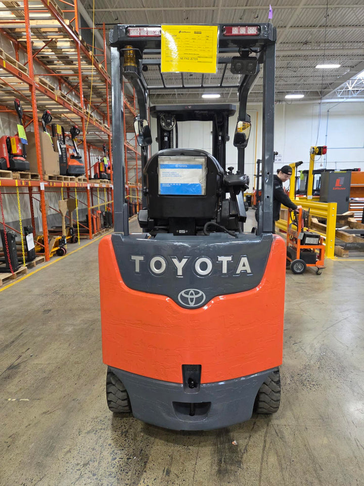 Used forklift for sale in Lachine | 2018 TOYOTA 5,000 LB Electric Cushion Forklift | Model: 8FBCU25