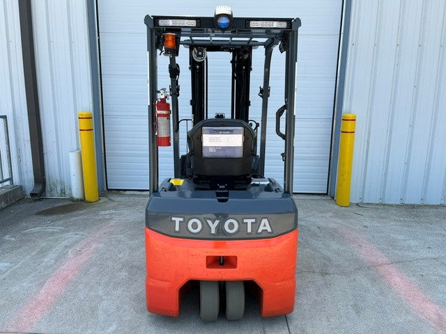 Used forklift for sale in London | 2022 TOYOTA 4,000 LB 3-Wheel Electric Forklift | Model: 8FBE20U