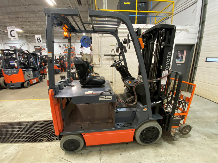 Used forklift for sale in Barrie | 2021 TOYOTA 5000 LB Electric Cushion Forklift Longbox | Model: 8FBCHU25