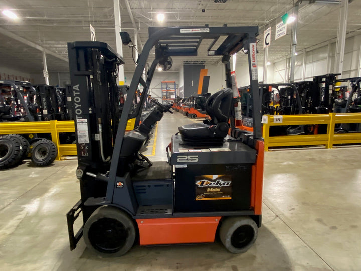 Used forklift for sale in Ajax | 2019 TOYOTA 5,000 LB Electric Cushion Forklift | Model: 8FBCU25
