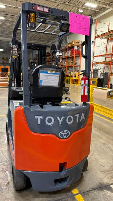 Used forklift for sale in Lachine | 2019 TOYOTA 5,000 LB Electric Cushion Forklift | Model: 8FBCU25