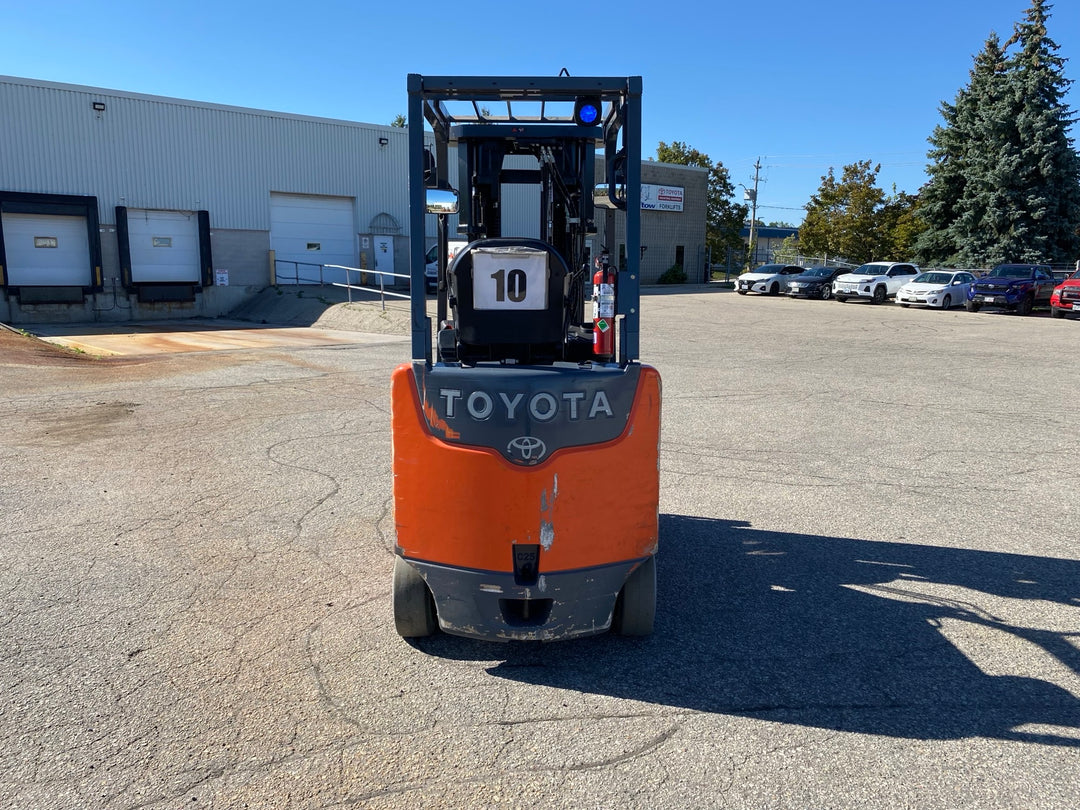 Used forklift for sale in Kitchener | 2018 TOYOTA 5,000 LB Electric Cushion Forklift | Model: 8FBCU25