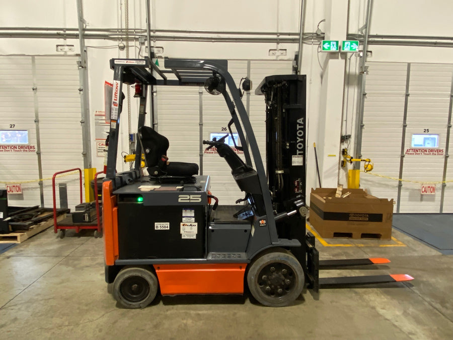 Used forklift for sale in Ajax | 2019 TOYOTA 5,000 LB Electric Cushion Forklift | Model: 8FBCU25