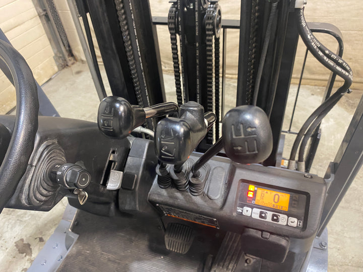 Used forklift for sale in Barrie | 2021 TOYOTA 3,500 LB 3-Wheel Electric Forklift | Model: 8FBE18U