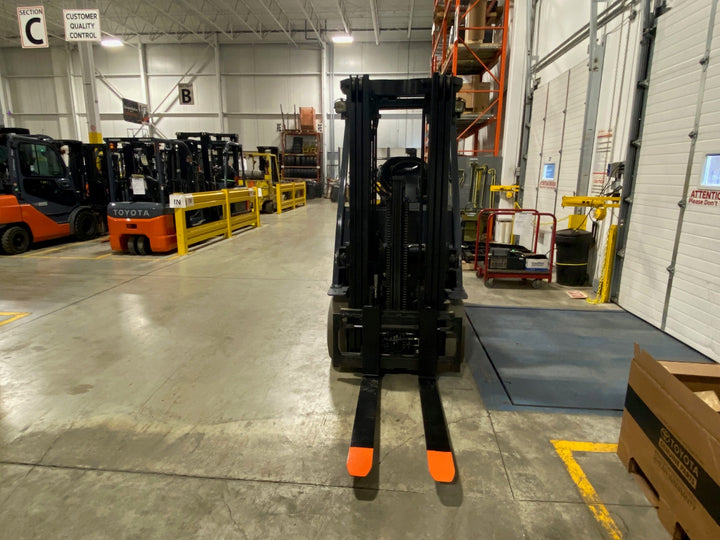 Used forklift for sale in Ajax | 2019 TOYOTA 5,000 LB Electric Cushion Forklift | Model: 8FBCU25